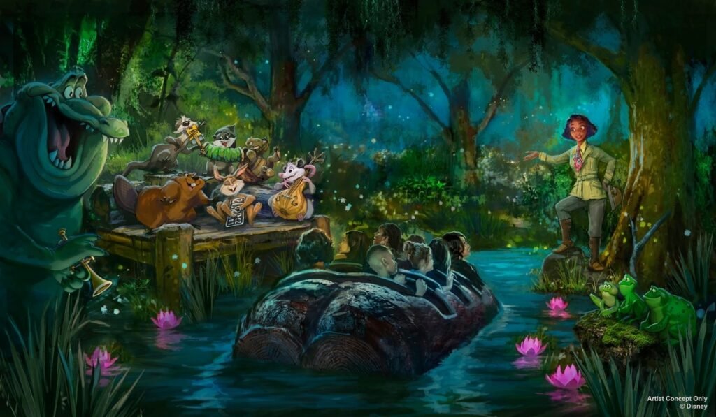 Cambio en Disney World - Tiana's bayou adventure - magic kingdom